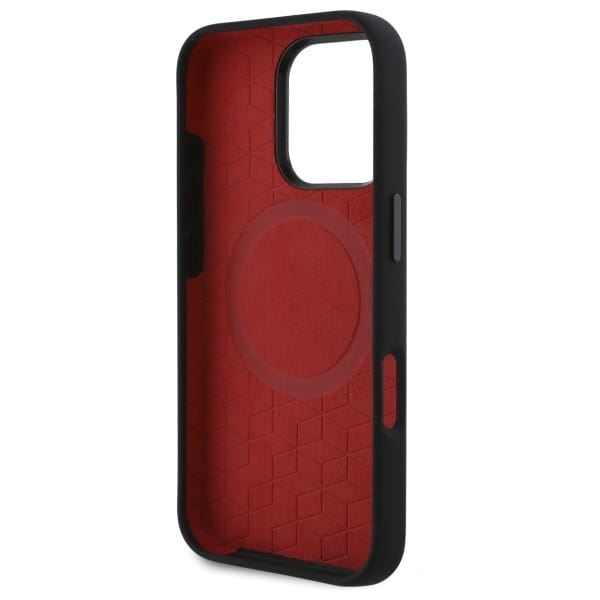 BMW M Series Silicone Turning Lines Case with MagSafe for iPhone 16 Pro 6.3" Black - BMHMP16L23SLIK