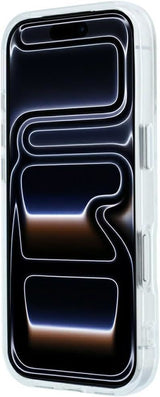 Karl Lagerfeld IML Rhinestones Allover and Electroplated Logo Case for iPhone 17/18 Pro 6.3" White - KLHCP18L6HCRDKLH