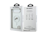 Karl Lagerfeld IML Karl & Choupette Head Metal Frame Case with MagSafe for iPhone 17 Air 6.5" Clear - KLHMP17MHLSKCH