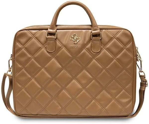 Guess Quilted 4G Bag for 16" Laptop Brown - GUCB15ZPSQSSGW