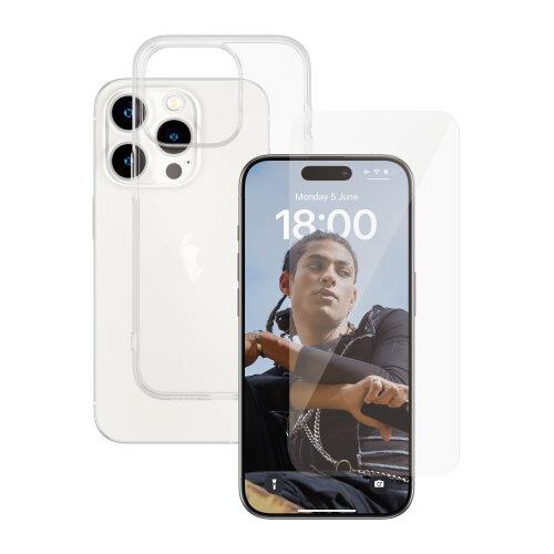 Panzer Glass 2 in 1 Bundle for iPhone 15 Pro 6.1" Clear - BULKSAFE95577