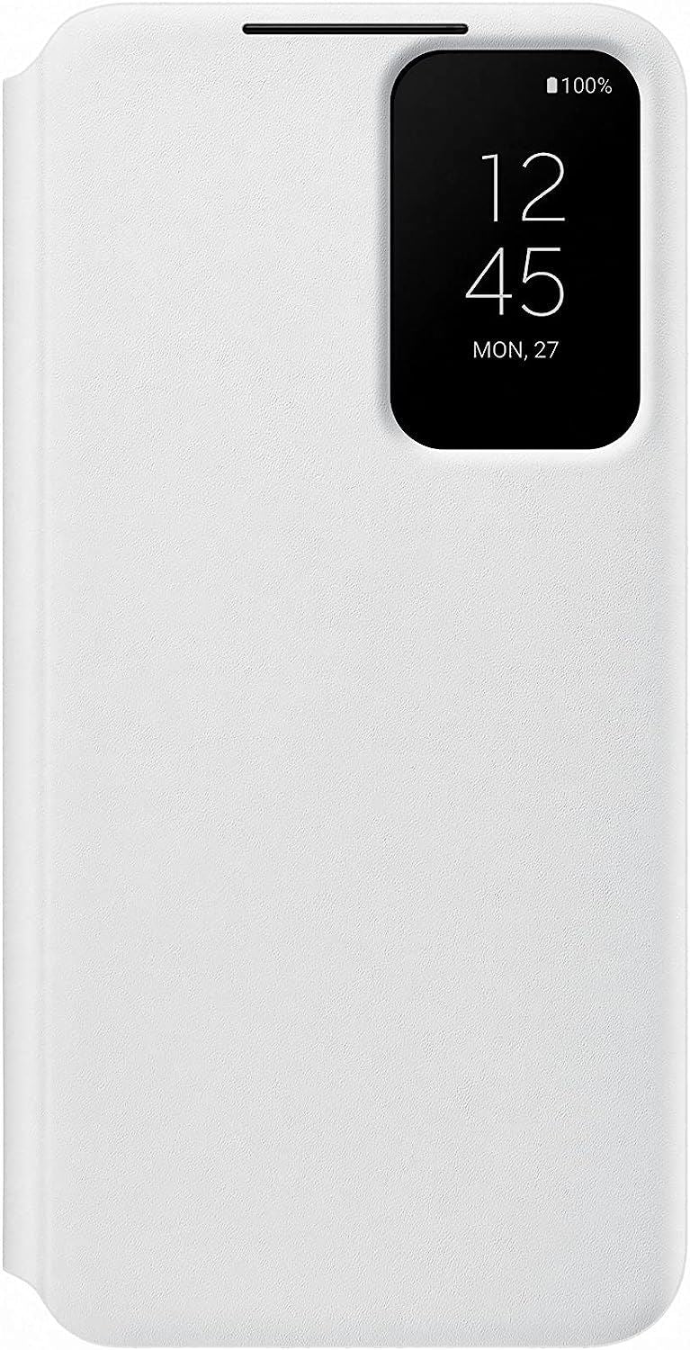 Samsung Galaxy S22 Smart Clear View Cover White - EF-ZS901CWEGWW