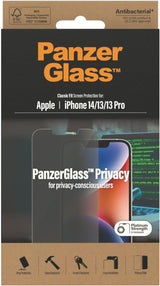 Panzer Glass Classic Fit Privacy Screen Protection for iphone 13/13 Pro/ 14 6.1" Black - 2767
