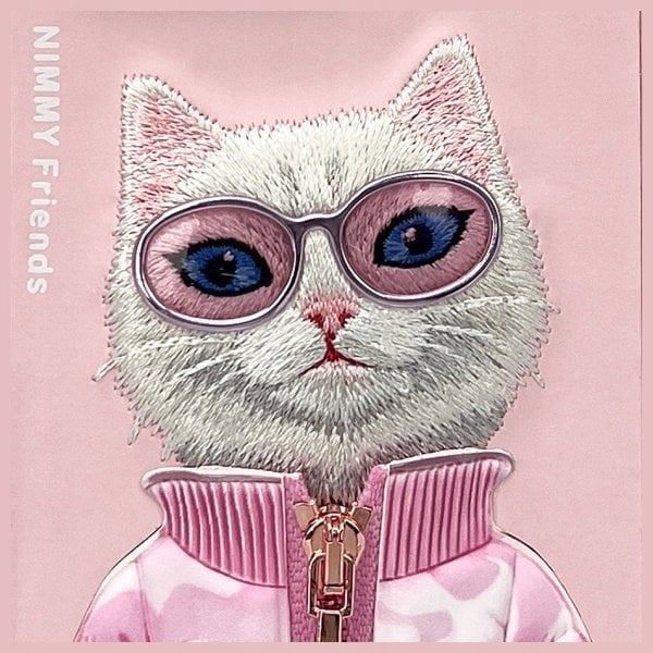 Nimmy Cool & Cute 2.0 Cat Case for iPhone 16 Pro Max 6.9" Pink - N-KM-iP16-Pro-Max-04
