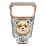 Nimmy Cool & Cute 2.0 Bear Case with MagSafe Stand for iPhone 17 Pro 6.3" Grey Orange - N-YJKM-CXZJZH-IP17-PRO-011-A