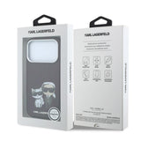 Karl Lagerfeld Smooth Karl & Choupette Bodies Sketch Case with MagSafe for iPhone 17/18 Pro Max 6.9" Burgundy - KLHMP18X6PWKCIDR