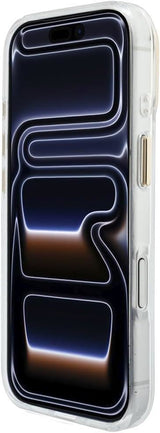 Guess IML 4G Script Metal Logo Case for iPhone 17/18 Pro 6.3" White - GUHCP18L5HC4MLSH