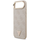Guess 4G Triangle Logo Case with MagSafe for iPhone 17 Air 6.5" Rose Gold - GUHMP17MP4GTDGMP
