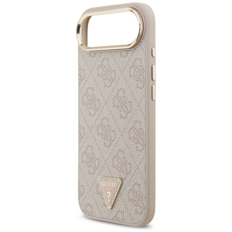 Guess 4G Triangle Logo Case with MagSafe for iPhone 17 Air 6.5" Rose Gold - GUHMP17MP4GTDGMP