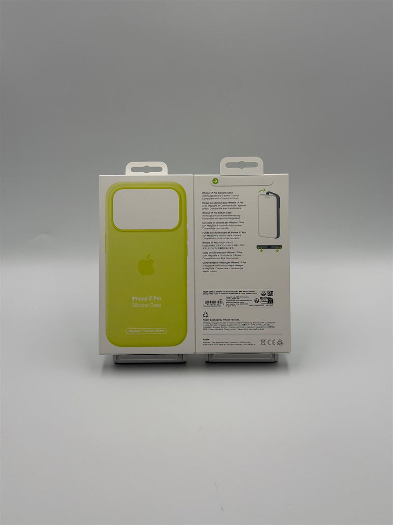 Apple Silicone Case with MagSafe for iPhone 17 Pro 6.3" Neon Yellow A3559 - MGFF4ZM/A