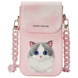 Nimmy Big Eyed Pet 2.0 Cat Phone Bag Pink - N-XDY-SJB-07