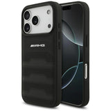 AMG Leather Debossed Lines Logo Case for iPhone 17 Pro 6.3" Black - AMHCP17LGSEBK