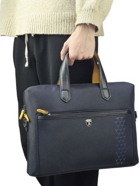 Lamborghini Huracan D10 Tablet & Laptop Carrier Bag 15" Blue - LB-CB15-HU/D10-BE/OE