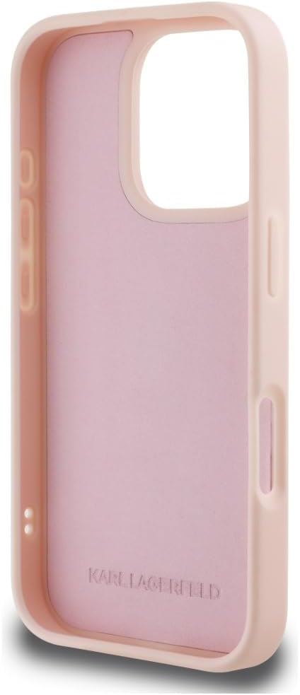 Karl Lagerfeld 3D Choupette Rubber Monogram Case for iPhone 16 Pro 6.3" Pink - KLHCP16LRBCCHHKLP
