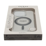 Guess IML Rhinestones Case with MagSafe for iPhone 16 Pro 6.3" Clear - GUHMP16LPFTDTEH
