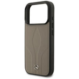 Mercedes Leather The Move Case with MagSafe for iPhone 17 Pro 6.3" Taupe - MEHMP17L25ROLAUT