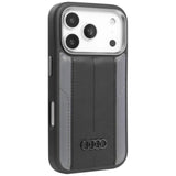 Audi A6 Synthetic Leather Case with MagSafe for iPhone 17 Pro 6.3" Black - AU-TPUPCMIP17P-A6/D1-BK