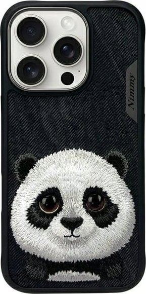 Nimmy Big Eyed Pet 2.0 Panda Case for iPhone 16 Pro Max 6.9" Black - N-XDY-iP61-Pro-Max-06