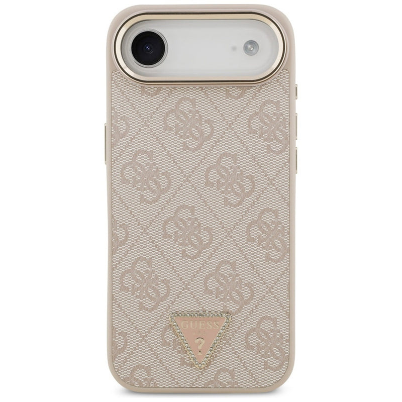 Guess 4G Triangle Logo Case with MagSafe for iPhone 17 Air 6.5" Rose Gold - GUHMP17MP4GTDGMP