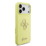 Guess Liquid Silicone 4G Metal Logo Case for iPhone 17 Pro Max 6.9" Yellow - GUHCP17XSC4GLMY