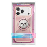 Nimmy Big Eye Cute Pet Bischon Fraise Dog Face Case with Detachable MagSafe Grip for iPhone 17 Pro 6.3" Pink - N-XDY-CXZJZH-IP17-PRO-02-A