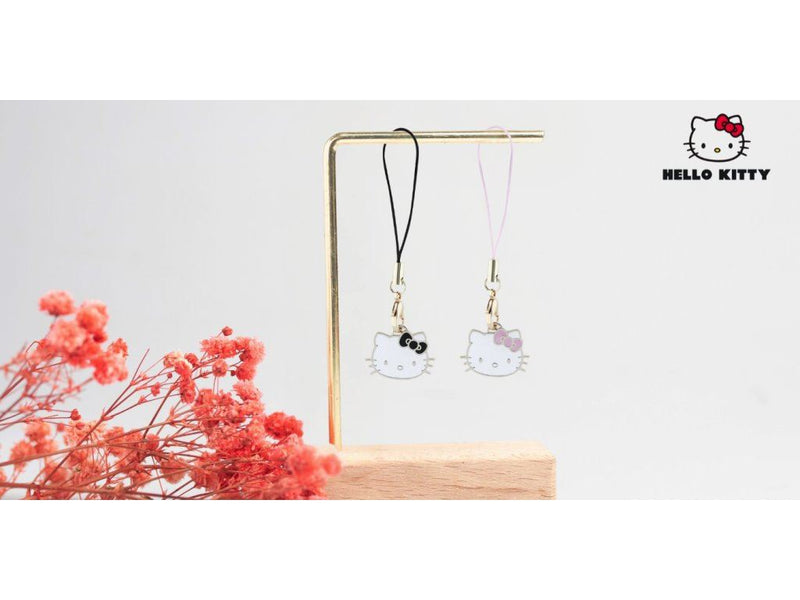 Hello Kitty Phone Strap Kitty Cute Head Charm Pink - HKCPMKHP