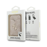 Guess 4G Big Metal Logo Magnetic Card Holder with Stand and Mirror Pink - GUWMSMIP4GP