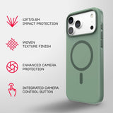Tech21 Evo Pulse Fauxven Case with MagSafe for iPhone 17/18 Pro Max 6.9" Hunter - T21-11677
