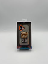 Nimmy Cool & Cute 2.0 Bear Case with MagSafe Stand for iPhone 17 6.3" Grey Orange - N-YJKM-CXZJZH-IP17-011-A