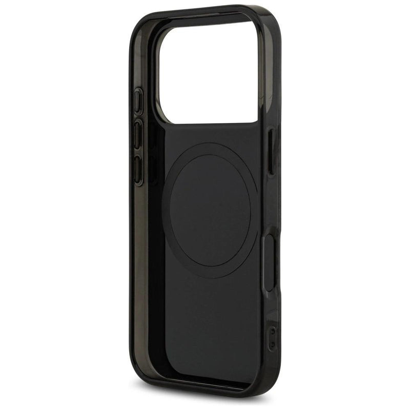 AMG Double Layer Transparent Rhombs Case with MagSafe for iPhone 17 Pro 6.3" Black Red - AMHMP17L24HRDKR