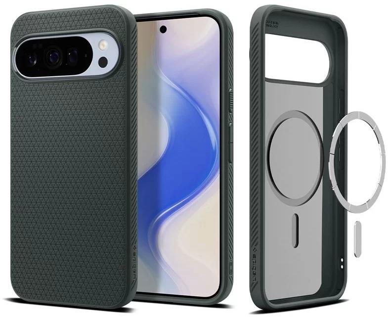 Spigen Liquid Air Case with Pixelsnap for Google Pixel 10 Pro XL 6.8" Abyss Green - ACS09719