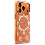 Guess IML Peony Dot Case with MagSafe for iPhone 17 Pro 6.3" Orange - GUHMP17L5HPOEDO