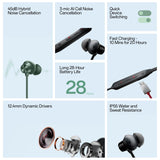 OnePlus Bullets Wireless Z2 ANC In Ear Neckband Booming Black - 5481144041
