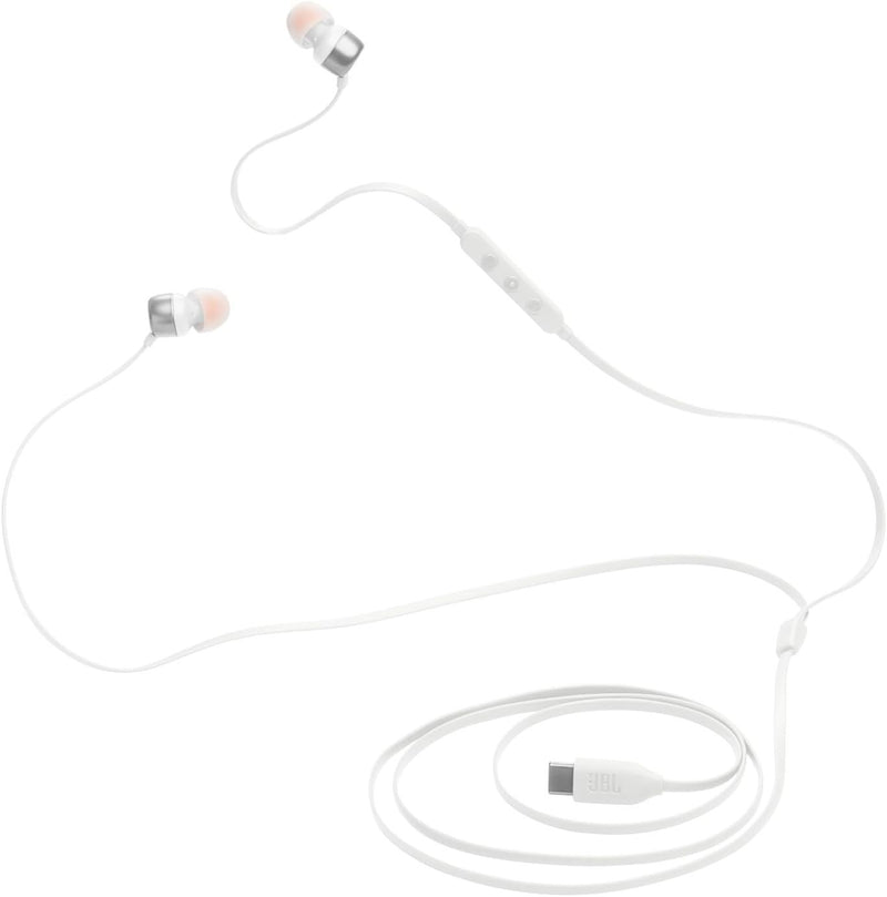 JBL Harman Tune 310C In Ear USB C Headphones White - JBLT310CWHT