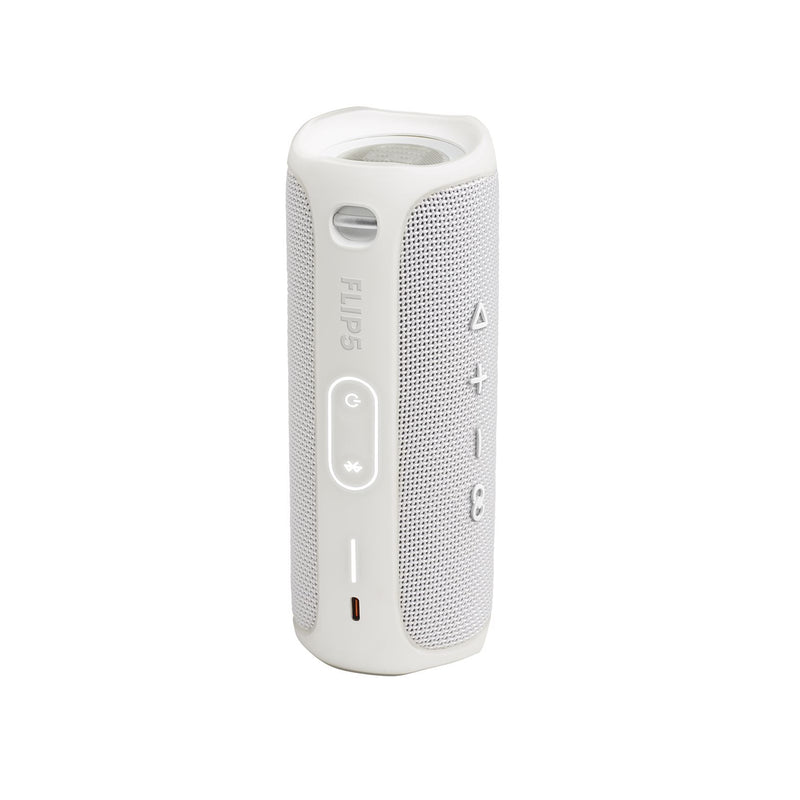 JBL Flip 5 Portable Waterproof Rugged Wireless Bluetooth Speaker White - JBLFLIP5WHTAM