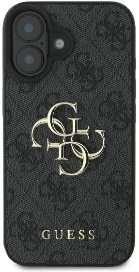 Guess 4G Big Logo Case for iPhone 16 6.1" Black - GUHCP16S4GMGGR