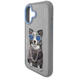 Nimmy Glasses Cool Dog Case with MagSafe for iPhone 17 6.3" Grey Blue - N-YJ-IP17-028