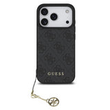 Guess 4G Charms Case for iPhone 17 Pro 6.3" Tone on Tone Grey - GUHMP17LGF4GCK