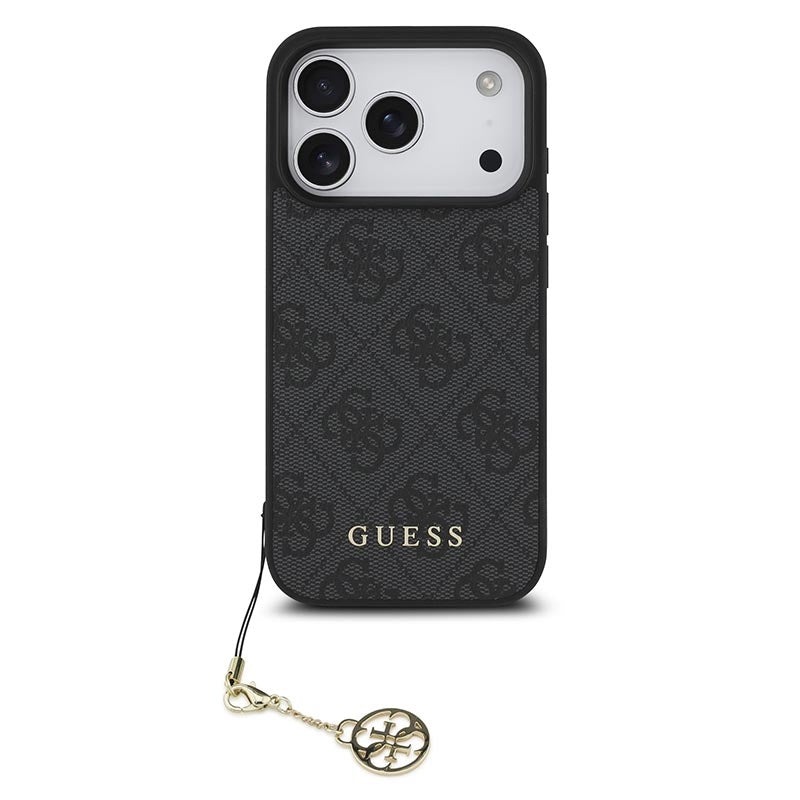Guess 4G Charms Case for iPhone 17 Pro 6.3" Tone on Tone Grey - GUHMP17LGF4GCK