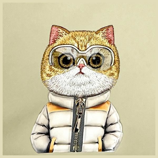 Nimmy Cool & Cute 2.0 Cat Shoulder Crossbody Bag Khaki -N-KM-XB-05