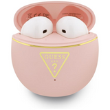Guess Gold Line Triangle Logo TWS Earphone with Charging Case Pink - GUTWSA15HETP