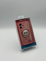 Nimmy Big Eye Cute Pet Bischon Fraise Dog Face Case with Detachable MagSafe Grip for iPhone 17 6.3" Pink - N-XDY-CXZJZH-IP17-02-A