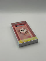 Nimmy Big Eye Cute Pet Bischon Fraise Dog Face Case with Detachable MagSafe Grip for iPhone 17 Air 6.5" Pink - N-XDY-CXZJZH-IP17-AIR-02-A