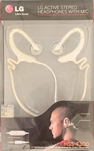 LG HSS-F300 Active Sport Stereo Hands-Free Kit-White