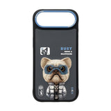 Nimmy Cool & Cute 2.0 Little Rich Tycoon Dog Case with MagSafe for iPhone 17 Air 6.5" Black Blue - N-KMLL-IP17-AIR-01