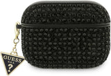 Guess Rhinestone Triangle Charm Case for Airpods Pro 3 Black - GUAP3HDGTPK