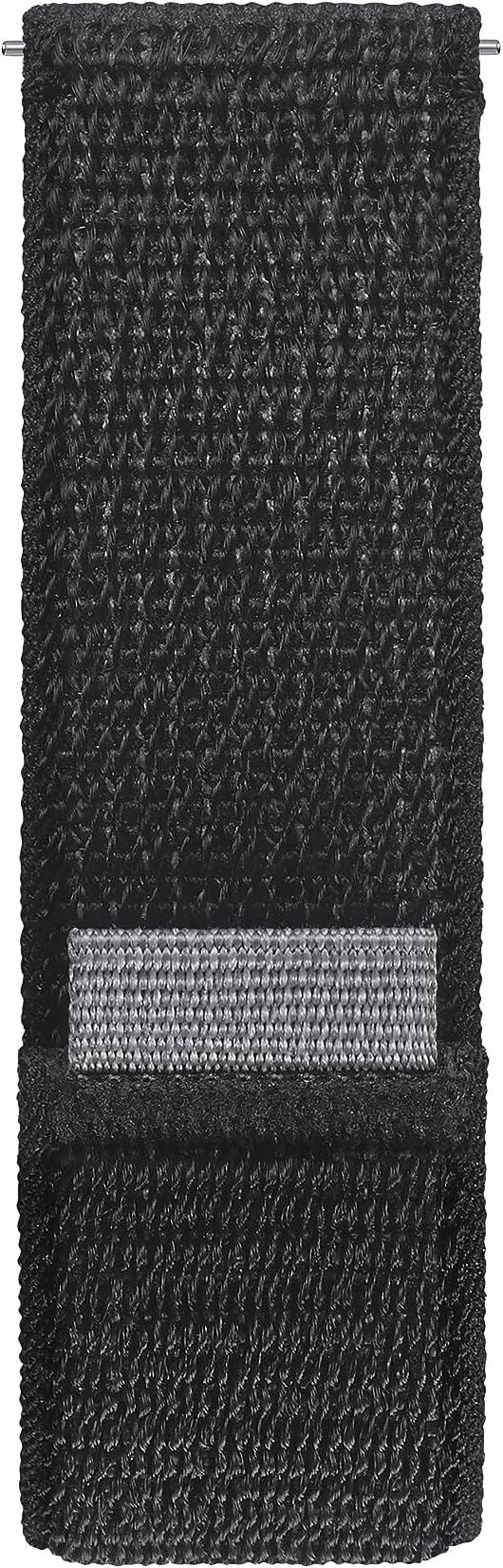 Samsung Galaxy Watch 4/5/6 One Click Fabric Band 20mm S/M Black - ET-SVR93SBEGEU