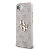Guess PU 4G Metal Big Logo Case for iPhone 16e 6.1" Pink - GUHCPSE44GMGPI