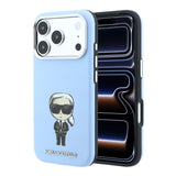 Karl Lagerfeld Smooth Karl Bodies Sketch Case with MagSafe for iPhone 17/18 Pro Max 6.9" Light Blue - KLHMP18X6PWKIKDB