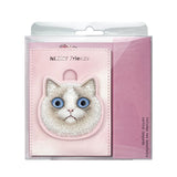 Nimmy Big Eye Cute Pet Ragdoll Cat Face Card Sleeve Holder Pink - N-XDY-KT-07-D